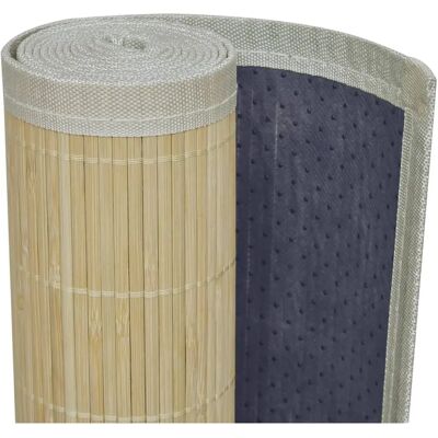 vidaXL Bamboe Vloerkleed 80x200cm Beige - Vloerkleed vidaXL Bamboe Vloerkleed 80x200cm Beige - Vloerkleed