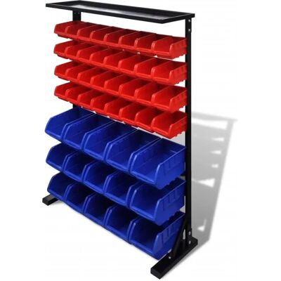 vidaXL Organisateur d'outils de garage bleu et rouge - Organisateur d'outils vidaXL Organisateur d'outils de garage bleu et rouge - Organisateur d'outils