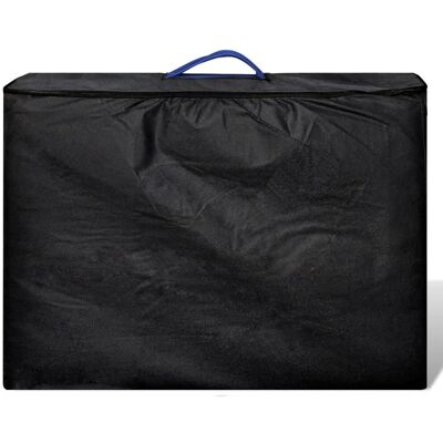 VidaXL Opvouwbare Massage Tafel - 3 Zones, Houten Frame, Blauw VidaXL Opvouwbare Massage Tafel - 3 Zones, Houten Frame, Blauw