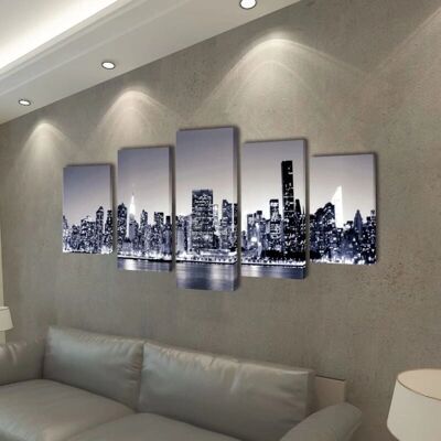 vidaXL Flerfarvet New York vægkunst 100 x 50 cm vidaXL Flerfarvet New York vægkunst 100 x 50 cm