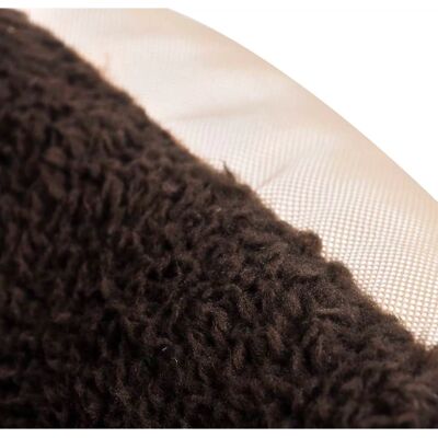 vidaXL Brauner Hundebett mit gepolstertem Kissen - Hundebett vidaXL Brauner Hundebett mit gepolstertem Kissen - Hundebett