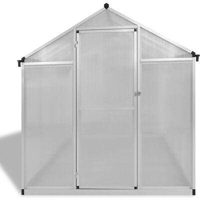Serre en aluminium renforcé de 4,6 m² avec cadre de base vidaXL Serre en aluminium renforcé de 4,6 m² avec cadre de base vidaXL
