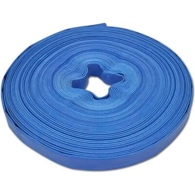 vidaXL Flachdüse 50m 1" PVC Wasserleitung Schlauch Pumpe vidaXL Flachdüse 50m 1" PVC Wasserleitung Schlauch Pumpe