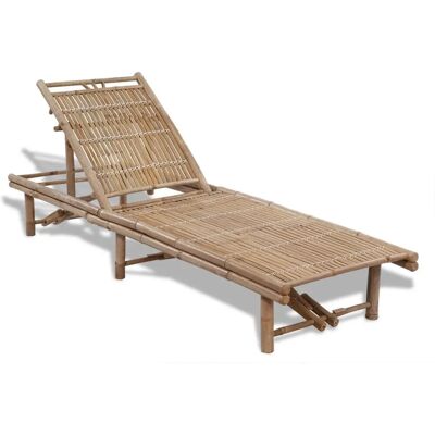 VidaXL Outdoor Chair Nova - Bambus Lounge mit verstellbarer Rückenlehne VidaXL Outdoor Chair Nova - Bambus Lounge mit verstellbarer Rückenlehne