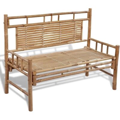 vidaXL Gartentisch 120 cm Bambus - Witterungsbeständig und Wasserfest vidaXL Gartentisch 120 cm Bambus - Witterungsbeständig und Wasserfest