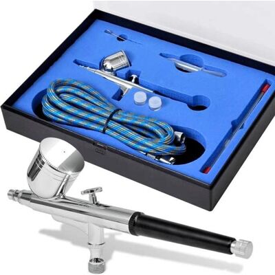 vidaXL Airbrush-Set - 0,2/0,3/0,5mm Düsen - Modell- & Körpermalerei vidaXL Airbrush-Set - 0,2/0,3/0,5mm Düsen - Modell- & Körpermalerei
