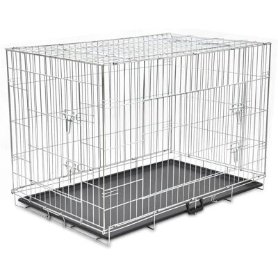 vidaXL Opvouwbare Hondenbank XXL Metalen Dieren Transportdrager vidaXL Opvouwbare Hondenbank XXL Metalen Dieren Transportdrager