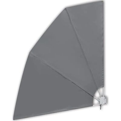 vidaXL Klappbare Balkon Windschutz Grau 210x210 cm - Sonnenschutz vidaXL Klappbare Balkon Windschutz Grau 210x210 cm - Sonnenschutz