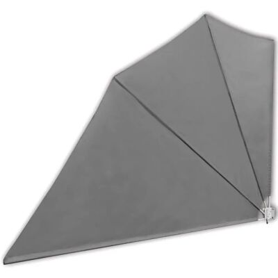 Tenda laterale balcone vidaXL Grigia 160x240cm Protezione solare Tenda laterale balcone vidaXL Grigia 160x240cm Protezione solare