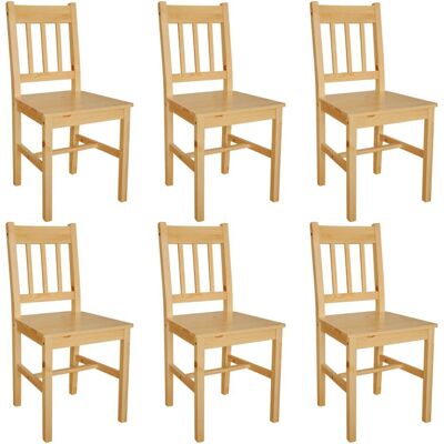 VidaXL Modello 271498 Sedia da pranzo in legno di pino naturale - Sedia da pranzo VidaXL Modello 271498 Sedia da pranzo in legno di pino naturale - Sedia da pranzo
