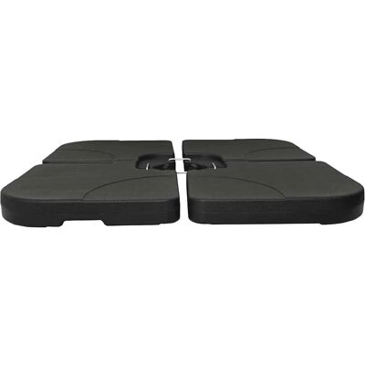 vidaXL Base Portátil de Guarda-sol - Areia/Água 60L - Preto vidaXL Base Portátil de Guarda-sol - Areia/Água 60L - Preto