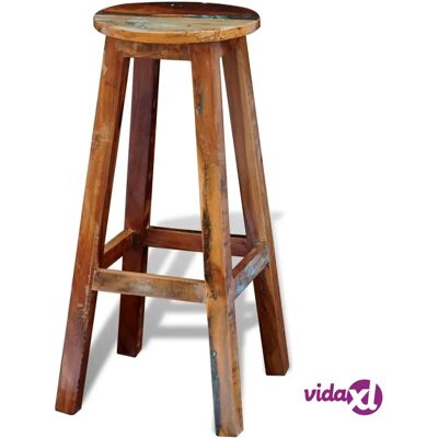 vidaXL Recyceltes Massivholz Vintage Barhocker - Zuhause Sitz vidaXL Recyceltes Massivholz Vintage Barhocker - Zuhause Sitz