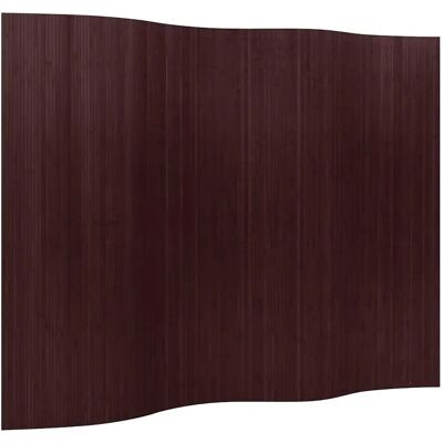 vidaXL Indoor Room Divider Panel Screen Partition Bamboo Dark Brown - Room Divider 250x165 cm vidaXL Indoor Room Divider Panel Screen Partition Bamboo Dark Brown - Room Divider 250x165 cm