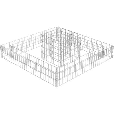 vidaXL Verzinkter Stahl Gabionen Pflanzgefäß - 120x120x20 - Gartengrenze vidaXL Verzinkter Stahl Gabionen Pflanzgefäß - 120x120x20 - Gartengrenze
