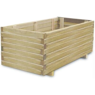 vidaXL Lits Haut 100x50x40 cm Bois Rectangulaire - Jardin Élevé vidaXL Lits Haut 100x50x40 cm Bois Rectangulaire - Jardin Élevé