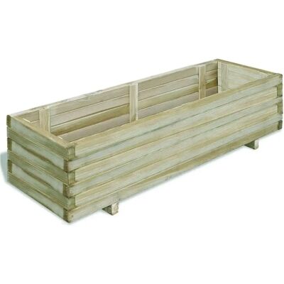 vidaXL Jardin en Bois Rectangulaire 120x40x30cm vidaXL Jardin en Bois Rectangulaire 120x40x30cm