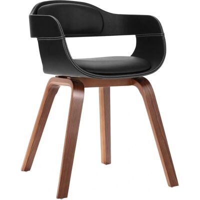 VidaXL 241684 Walnoot Eetkamerstoel - Ergonomisch, Vlekbestendig VidaXL 241684 Walnoot Eetkamerstoel - Ergonomisch, Vlekbestendig