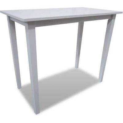 vidaXL Weiße Holzbar-Tisch - Küche Esszimmer Flur - Modernes Design vidaXL Weiße Holzbar-Tisch - Küche Esszimmer Flur - Modernes Design