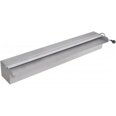 vidaXL RVS Watervalfontein met LED - 60 cm - Zwembad Waterval vidaXL RVS Watervalfontein met LED - 60 cm - Zwembad Waterval