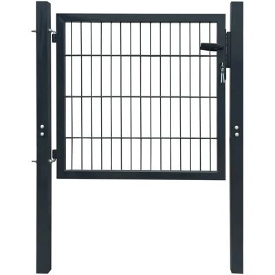 vidaXL Metallgartenzaun Tor - 106 x 130 cm - Anthrazitgrau - Gartenzaun Tor vidaXL Metallgartenzaun Tor - 106 x 130 cm - Anthrazitgrau - Gartenzaun Tor
