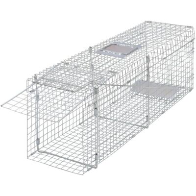 vidaXL Tierfalle 100 cm aus verzinktem Stahl vidaXL Tierfalle 100 cm aus verzinktem Stahl