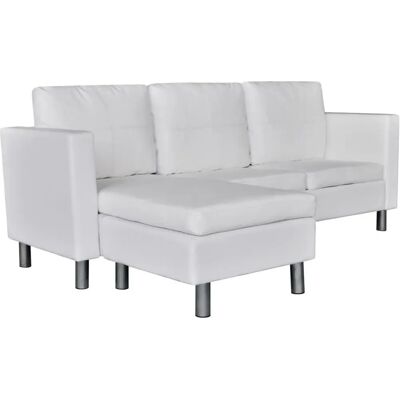 VidaXL Modèle 241980 Canapé Blanc - Sofa d'angle VidaXL Modèle 241980 Canapé Blanc - Sofa d'angle