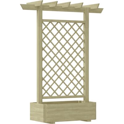tuinpergola met plantenbak in hout vidaXL - tuinpergola tuinpergola met plantenbak in hout vidaXL - tuinpergola