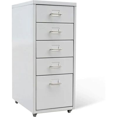 Archivo de acero con 5 cajones vidaXL - Mueble de oficina Archivo de acero con 5 cajones vidaXL - Mueble de oficina
