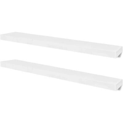 VidaXL Weiße MDF Wandregale Set 2 - Wandregal für Aufbewahrung & Dekor VidaXL Weiße MDF Wandregale Set 2 - Wandregal für Aufbewahrung & Dekor