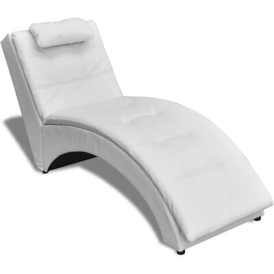 vidaXL Sofa / Leżak - Nowoczesny ergonomiczny design - Biały vidaXL Sofa / Leżak - Nowoczesny ergonomiczny design - Biały