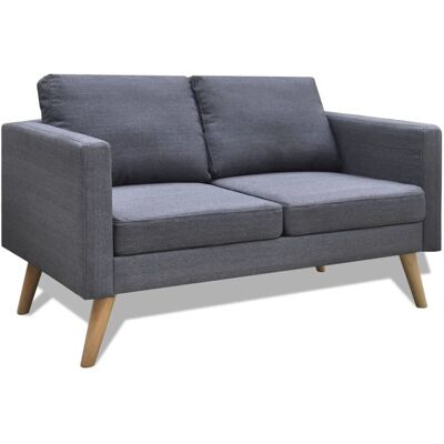 VidaXL 242220 Graues 2-Sitzer-Sofa - Möbel VidaXL 242220 Graues 2-Sitzer-Sofa - Möbel