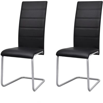 VidaXL 242289 Moderne Zwarte Eetkamerstoelen - Restaurant/ Eetkamerstoel VidaXL 242289 Moderne Zwarte Eetkamerstoelen - Restaurant/ Eetkamerstoel