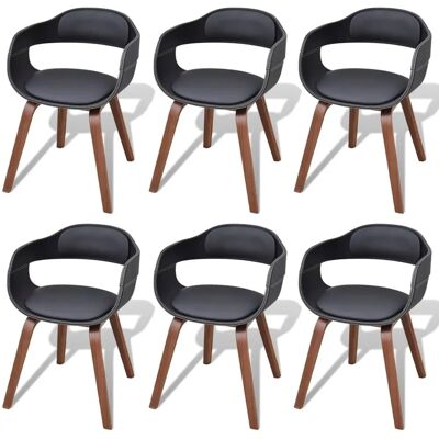 MAISONCHIC Walnuss Esszimmerstühle - 6er Set - Ergonomisch & Elegant MAISONCHIC Walnuss Esszimmerstühle - 6er Set - Ergonomisch & Elegant
