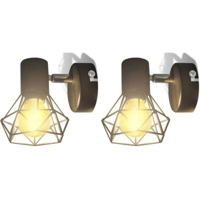 vidaXL 242265 Wandleuchte - Industrie-Stil Drahtgestell mit LED-Lampe vidaXL 242265 Wandleuchte - Industrie-Stil Drahtgestell mit LED-Lampe