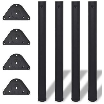 vidaXL 710 mm Schwarze Höhenverstellbare Tischbeine - Tischbeine vidaXL 710 mm Schwarze Höhenverstellbare Tischbeine - Tischbeine