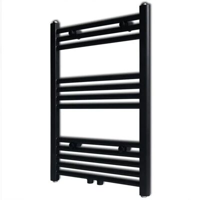 vidaXL Stalowy grzejnik na ręczniki 500x764 mm - Czarny - Ogrzewanie łazienki vidaXL Stalowy grzejnik na ręczniki 500x764 mm - Czarny - Ogrzewanie łazienki