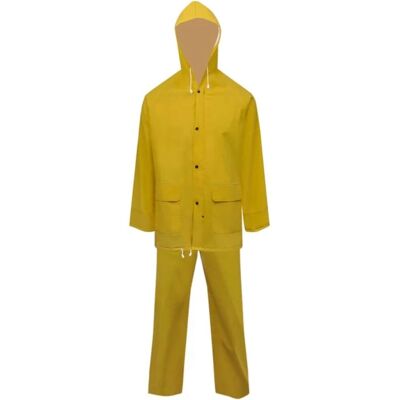 vidaXL Gelb 2-teilig Waterproof Regenanzug - Regenjacke & Latzhose vidaXL Gelb 2-teilig Waterproof Regenanzug - Regenjacke & Latzhose