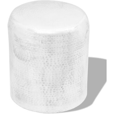 vidaXL Table d'Appoint en Aluminium Tannée Argentée - Table d'Appoint vidaXL Table d'Appoint en Aluminium Tannée Argentée - Table d'Appoint