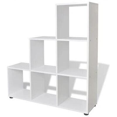 vidaXL Étagère escalier 107cm Blanc - Bibliothèque - Publicité vidaXL Étagère escalier 107cm Blanc - Bibliothèque - Publicité