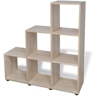 vidaXL 107cm Eichen Treppenregal - Bücherregal vidaXL 107cm Eichen Treppenregal - Bücherregal