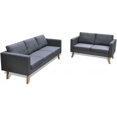 Canapé VidaXL 272194 Gris - 3 Places Design Moderne - Publicité Canapé VidaXL 272194 Gris - 3 Places Design Moderne - Publicité