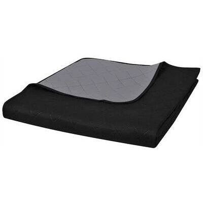 vidaXL Couette matelassée double face - Housse de lit vidaXL Couette matelassée double face - Housse de lit