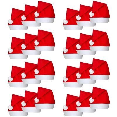vidaXL Zestaw czapek świątecznych Babbo Natale - Świąteczny dodatek vidaXL Zestaw czapek świątecznych Babbo Natale - Świąteczny dodatek