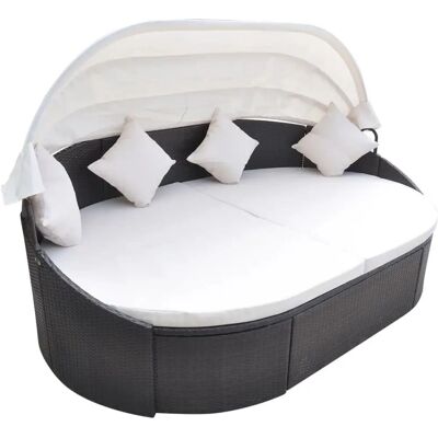 vidaXL Nova Liege - Verstellbares Gartensofa - Braun vidaXL Nova Liege - Verstellbares Gartensofa - Braun