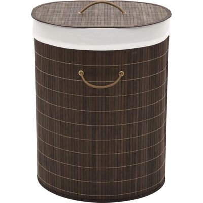 vidaXL Awo44340 Cesta de ropa de bambú marrón oscuro - Cesta de ropa vidaXL Awo44340 Cesta de ropa de bambú marrón oscuro - Cesta de ropa