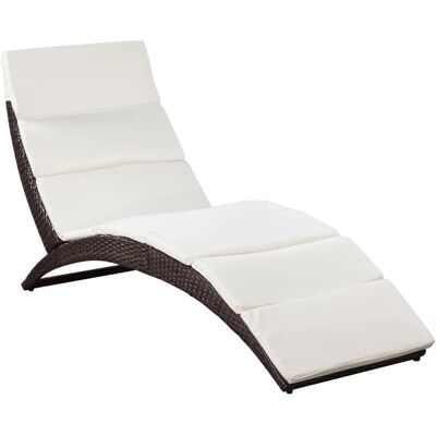 VidaXL Zewnętrzne Krzesło Lounge - Ergonomiczne, Składane, Odporne na warunki atmosferyczne VidaXL Zewnętrzne Krzesło Lounge - Ergonomiczne, Składane, Odporne na warunki atmosferyczne