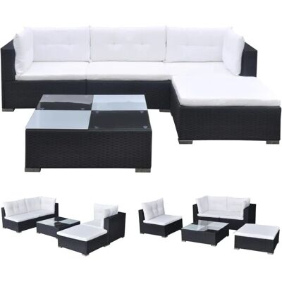 VidaXL 42100 Gartemöbel-Set - Wetterfester Rattan VidaXL 42100 Gartemöbel-Set - Wetterfester Rattan