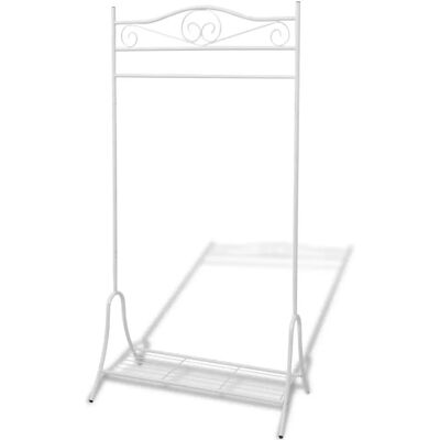 vidaXL Clothing Rack White Steel - Clothes Organizer vidaXL Clothing Rack White Steel - Clothes Organizer