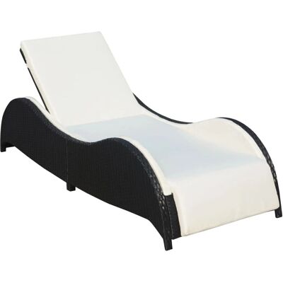 VidaXL Zewnętrzna sofa lounge - Regulowane oparcie, Kremowa poduszka - Zewnętrzna sofa lounge VidaXL Zewnętrzna sofa lounge - Regulowane oparcie, Kremowa poduszka - Zewnętrzna sofa lounge