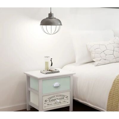 vidaXL Tables de nuit 2 pcs Style français Bois Blanc - Nuits de Chambre - Publicité vidaXL Tables de nuit 2 pcs Style français Bois Blanc - Nuits de Chambre - Publicité